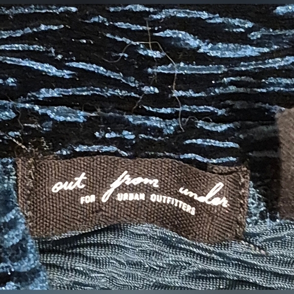 NWOT Urban Outfitters Blue Bodysuit with Plunging V-Neck - Picture 4 of 5